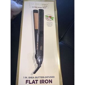 Conair - InfinitiPro Gold 1" Ceramic Flat Iron Shea Butter - Gold